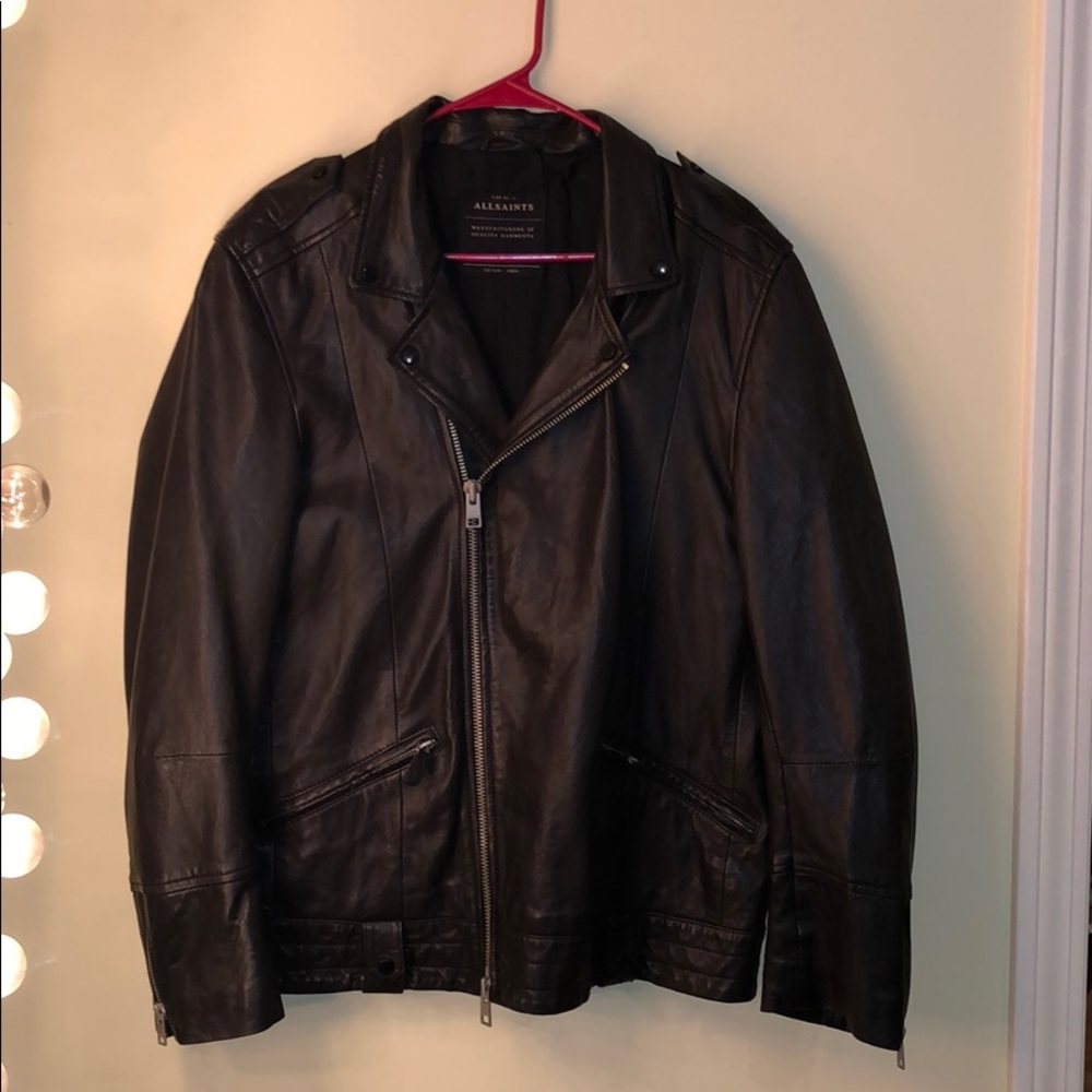 All Saints Size L Women’s Leather Jacket